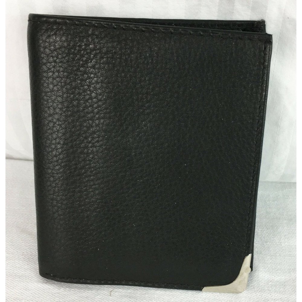 High End Banco Germany Black Wallet Coin Pocket ID Card Window Credit Card Bill